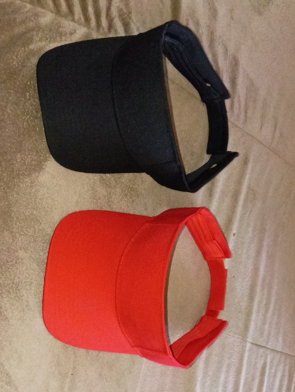New Adult Sun Visor Cap - Red or Black